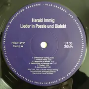 LP - Harald Immig - Lieder In Poesie Und Dialekt