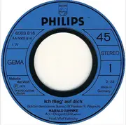 7inch Vinyl Single - Harald Juhnke - Ich Flieg' Auf Dich
