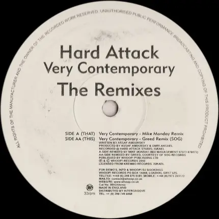Hard Attack - Very Contemporary (The Remixes)