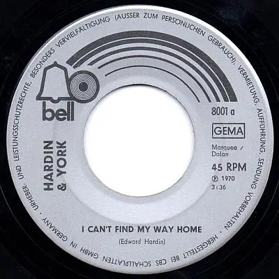 Hardin & York - I Can't Find My Way Home