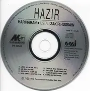 CD - Hariharan • Zakir Hussain - Hazir (Ghazals From India)