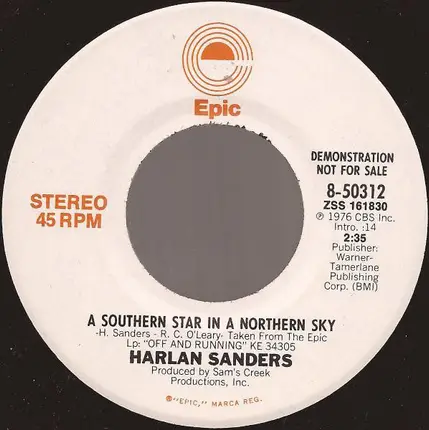 Harlan Sanders - A Southern Star In A Northern Sky