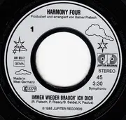7inch Vinyl Single - Harmony Four - Immer Wieder Brauch' Ich Dich