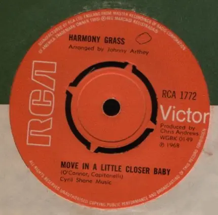 Harmony Grass - Move In A Little Closer Baby