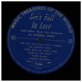 Harold Arlen - Let's Fall In Love and Other Music for Romance