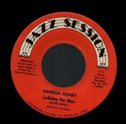 Harold Ashby - Tasty/Lullaby For Ben