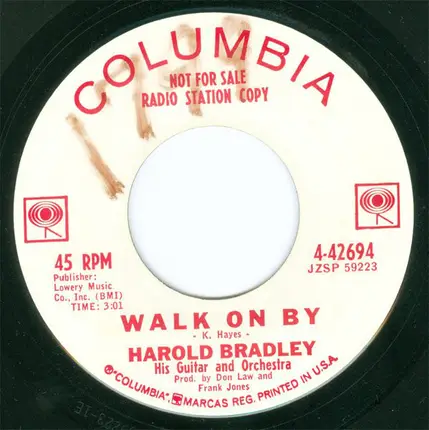 Harold Bradley His Guitar And Orchestra - Devil Woman / Walk On By