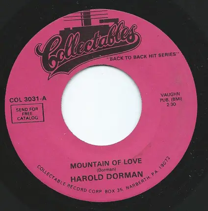 Harold Dorman / Robert Parker - Mountain Of Love / Barefootin'