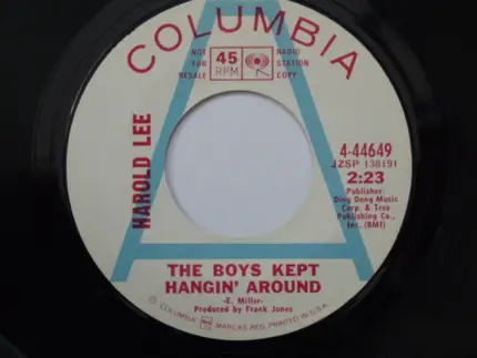 Harold Lee - The Boys Kept Hangin' Around/Mother, Brother and Sweet Darlin' Nell