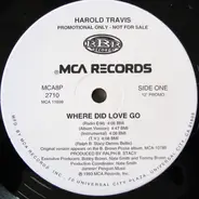 Harold Travis - Where Did Love Go