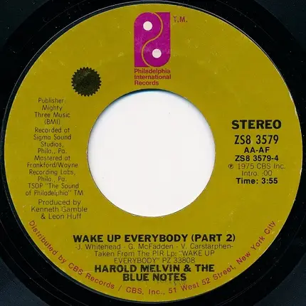 Harold Melvin And The Blue Notes - Wake Up Everybody