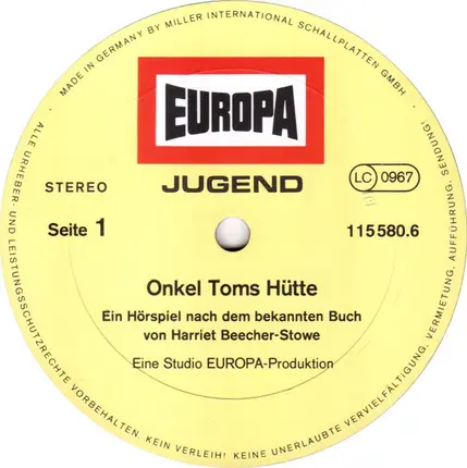 Europa Jugendserie - Onkel Toms Hütte