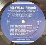 LP - Harry And Jeanie West - Favorite Gospel Songs - +Insert