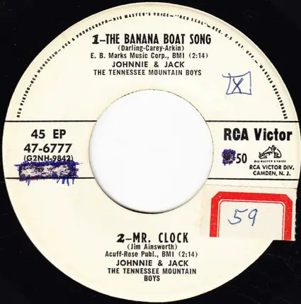 Harry Belafonte , Tony Scott And His Orchestra And Chorus / Johnnie And Jack , The Tennessee Mounta - Untitled