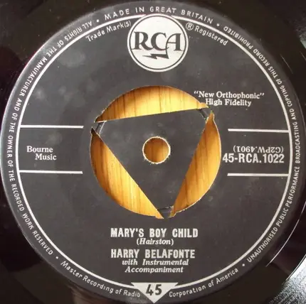 Harry Belafonte - Mary's Boy Child