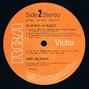 LP - Harry Belafonte - Belafonte - By Request