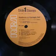 LP - Harry Belafonte - Belafonte At Carnegie Hall, Vol. 1