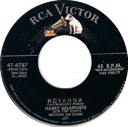Harry Belafonte - Hosana / I Do Adore Her (The Best Of Belafonte)
