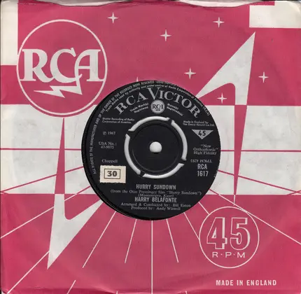 Harry Belafonte - Hurry Sundown