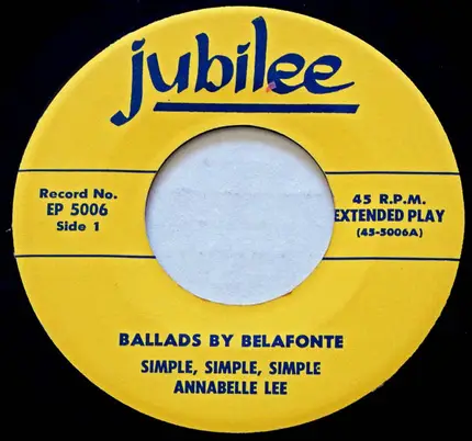 Harry Belafonte - Sings Ballads By Belafonte