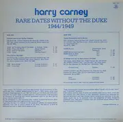 LP - Harry Carney - Rare Dates Without The Duke 1944/1949 - Mono