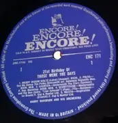 LP - Harry Davidson And His Orchestra - 21st Birthday Of Those Were The Days - MONO