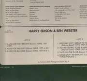 LP - Harry Edison & Ben Webster - Jazz Special... I Grandi Incontri