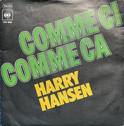 Harry Hansen - Comme Ci, Comme Ca