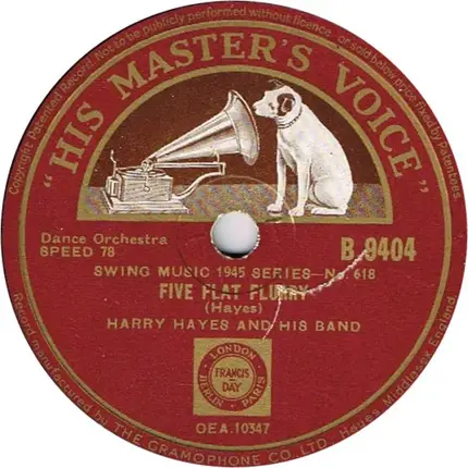 Harry Hayes And His Band - Needlenose / Five Flat Flurry