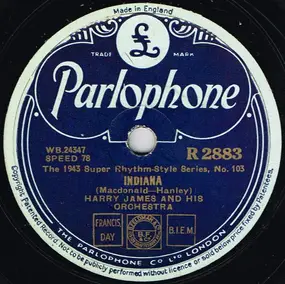 Harry James - Indiana / Record Session