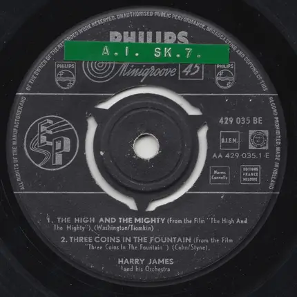 Harry James And His Orchestra - The High And The Mighty