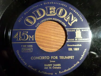 Harry James And His Orchestra - Trumpet Blues And Cantabile / Concerto For Trumpet