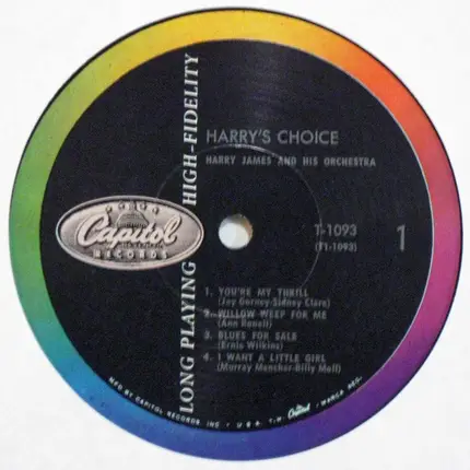 Harry James And His Orchestra - Harry's Choice