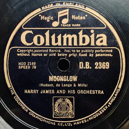 Harry James And His Orchestra - Jealousy / Moonglow