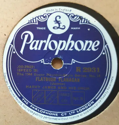 Harry James And His Orchestra - Let Me Up / Flatbush Flanagan