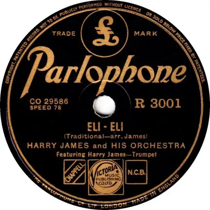 Harry James And His Orchestra - Music Makers / Eli-Eli