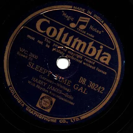 Harry James And The Rhythm Section - Jump Town / Sleepy Time Gal