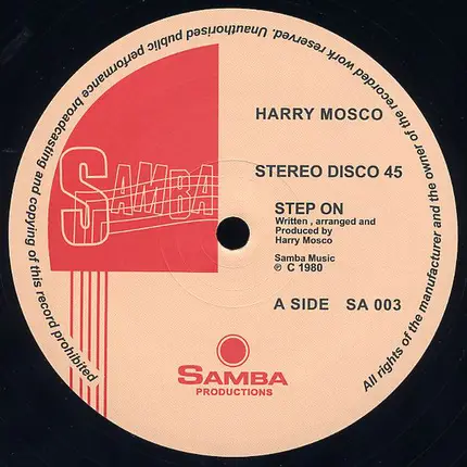 Harry Mosco - Step On / Sexy Dancer