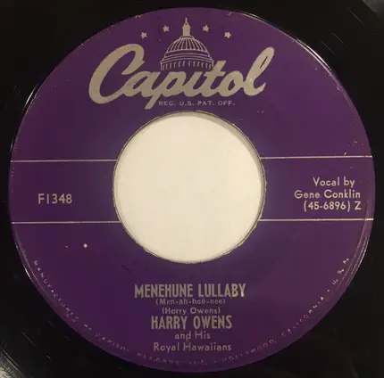 Harry Owens & His Royal Hawaiian Orchestra - Song Of The Sunset / Menehune Lullaby