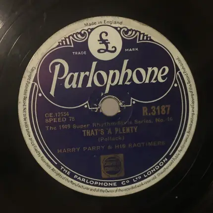 Harry Parry And His Radio Rhythm Club Sextet / Harry Parry And His Ragtimers - The Blues Are Brewin' / That's A Plenty