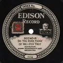Edison Disc - Harry Raderman's Jazz Orchestra / Green Brothers' Novelty Band - Do You Ever Think Of Me / Arabia - more than 100 years old, Paper Labels