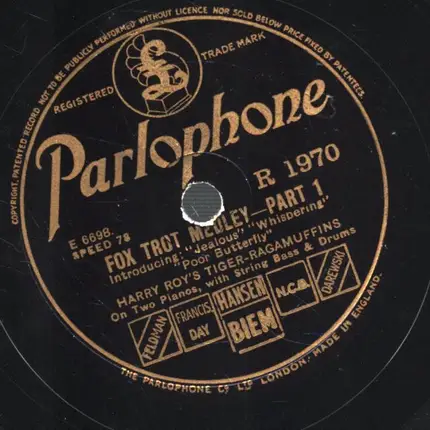 Harry Roy´s tiger - Ragamuffins - Fox Trot Medley