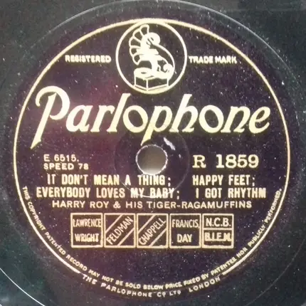 Harry Roy's Tiger Ragamuffins - Memories Of You / Rain / Goodbye Blues / It Don't Mean A Thing / Happy Feet / Everybody Loves My Ba