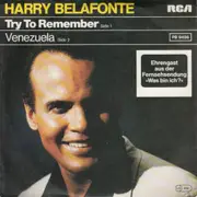 7'' - Harry Belafonte - Try To Remember