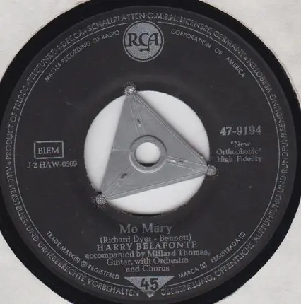 Harry Belafonte - Little Bernadette