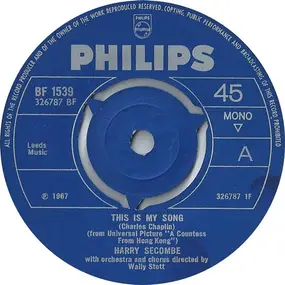 Harry Secombe - This Is My Song / Song Of The Valley