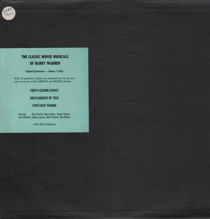 Harry Warren - The Classic Movie Musicals of Harry Warren - Volume 1 (1933)
