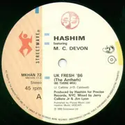 12inch Vinyl Single - Hashim Featuring MC Devon - UK Fresh '86 (The Anthem)
