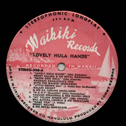 Haunani Kahalewai's Trio Haunani Kahalewai's Trio The Waikiki Serenaders - Lovely Hula Hands