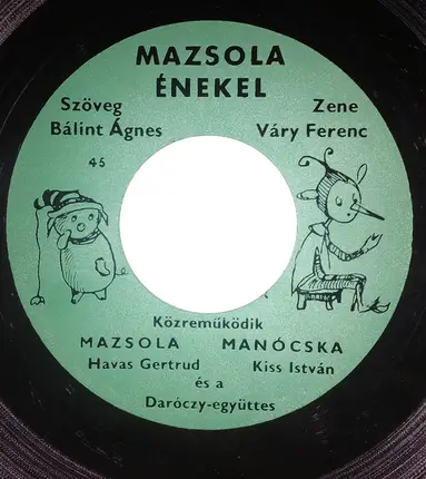 Havas Gertrud - István Bölöni Kiss - Mazsola énekel